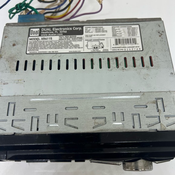 Dual Electronic corp XR4115 car receiver untested - Picture 7 of 11